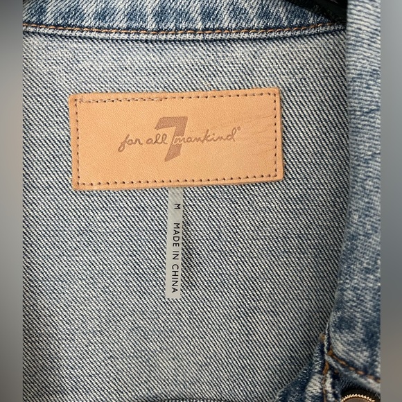 7 for all mankind Denim Pearl Jacket - Picture 2 of 10